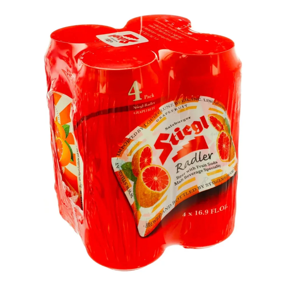 852527000298 STIEGL RADLER BEER GRAPEFRUIT 16Z/4PK - Image 1