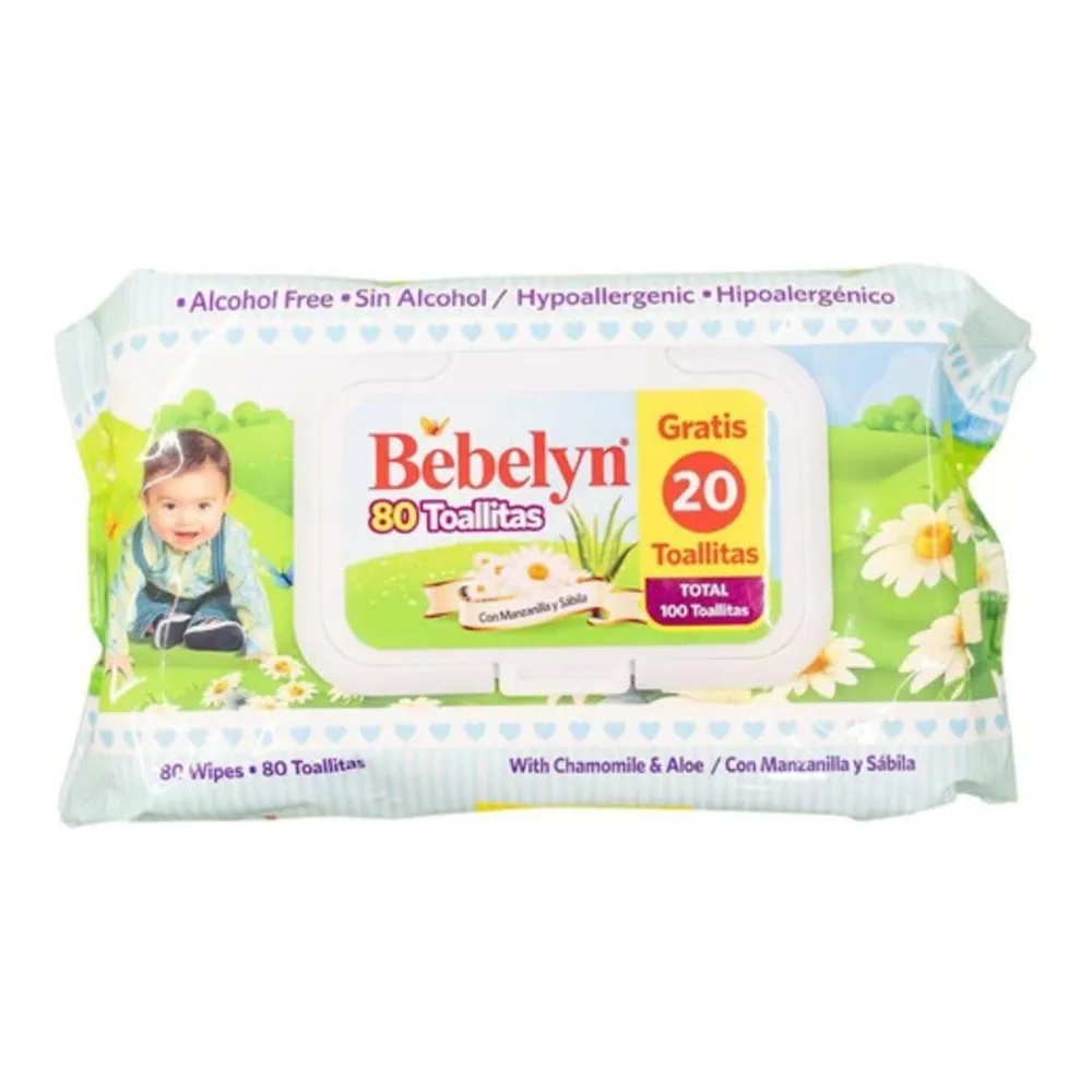 852924006008 BEBELYN BABY WIPES PURE 80CT - Image 1