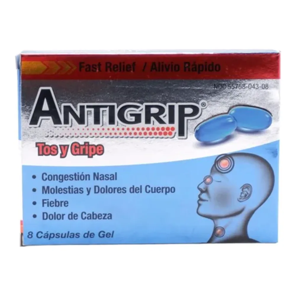 852924006190 PH ANTIGRIP COLD & COUGH 8-GEL - Image 1