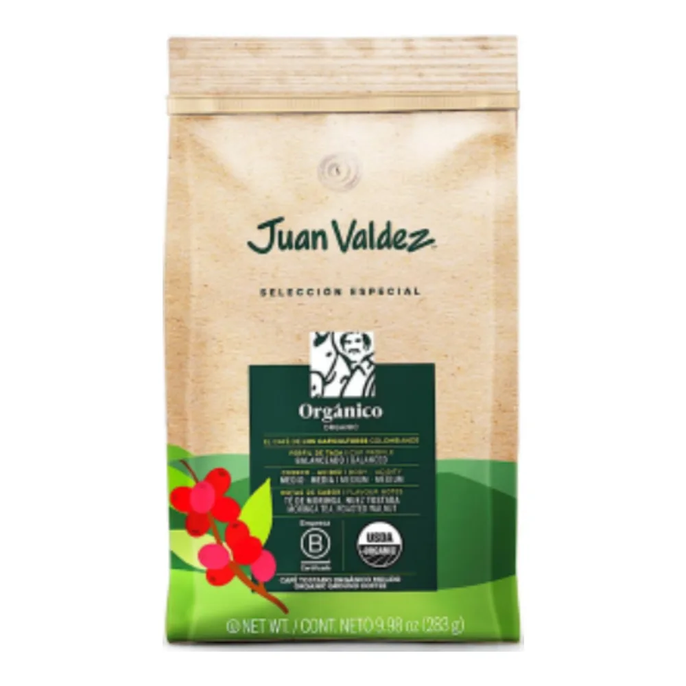 855413003670 JUAN VALDEZ ORG MEDIUM ROAST 283gr - Image 1