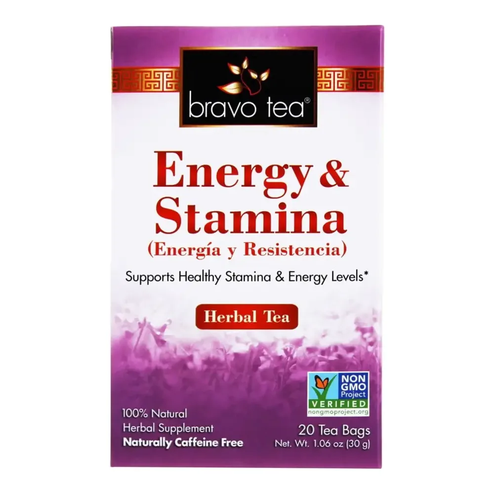 855533005202 BRAVO TEA ENERGY STAMINA 20CT - Image 1