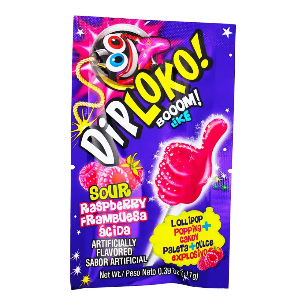 857284007160 DIPLOKO SOUR RASPBERRY CANDY 0.39Z - Image 1
