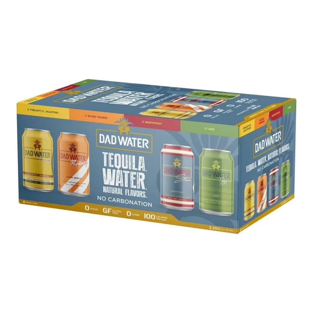 860008473455 DAD WATER VARIETY 12Z/8PK - Image 1