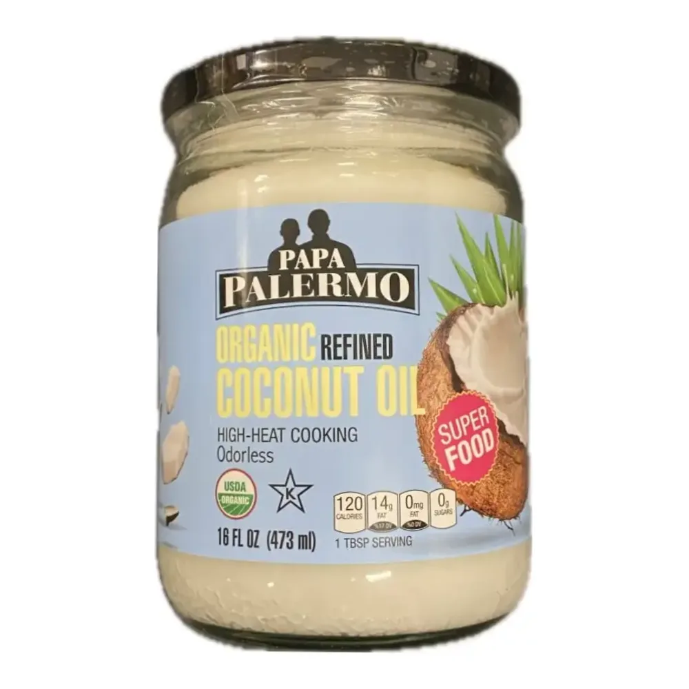 885616009247 PALERMO ORGANIC COCONUT OIL 16Z - Image 1