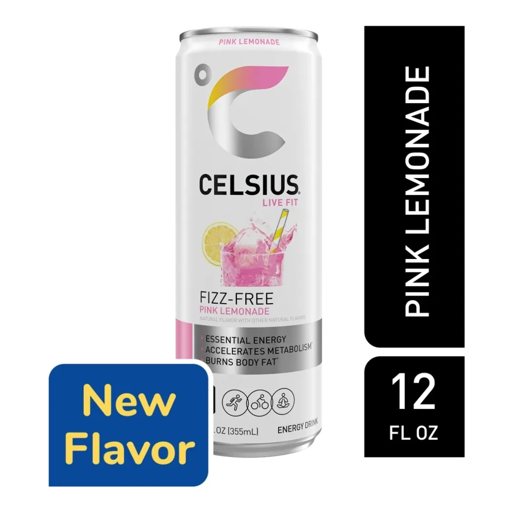 889392002355 CELSIUS FF PINK LEMONADE 12Z - Image 1
