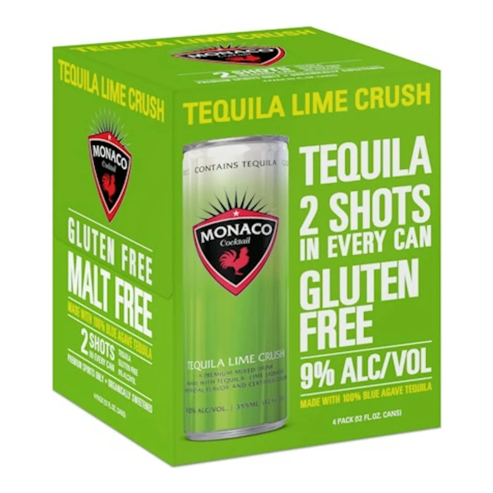 891278002380 MONACO TEQUILA LIME CRUSH 4PK - Image 1