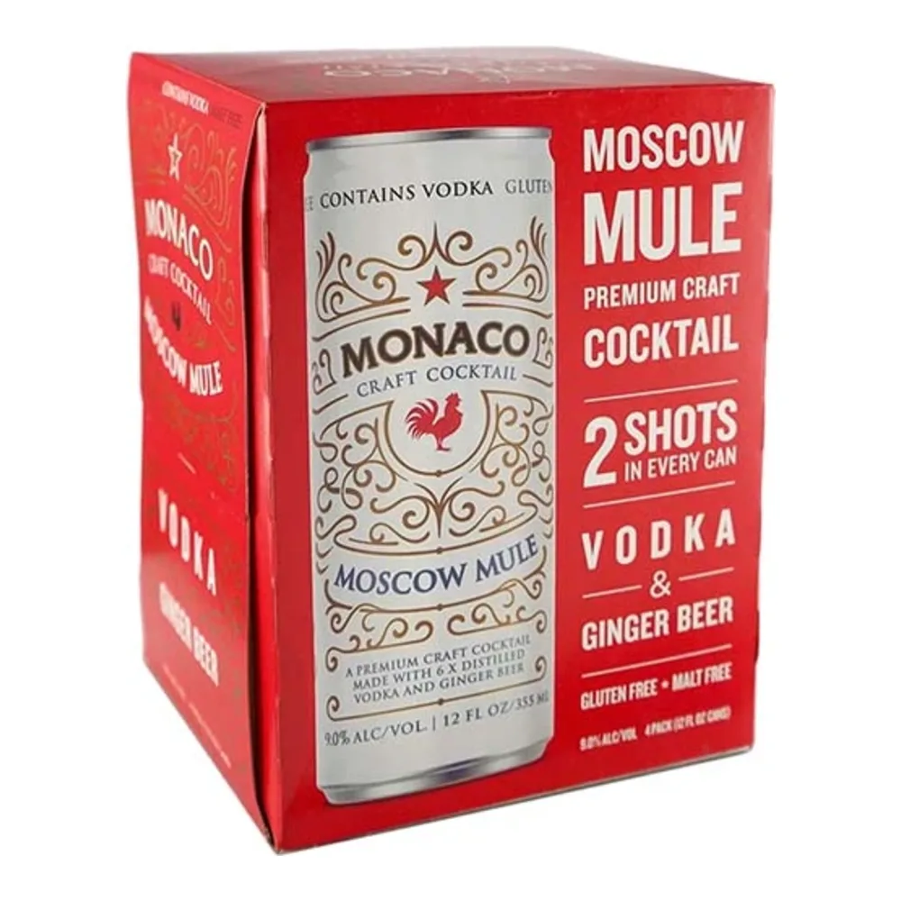 891278002717 MONACO VODKA MOSCOW MULE 4PK - Image 1