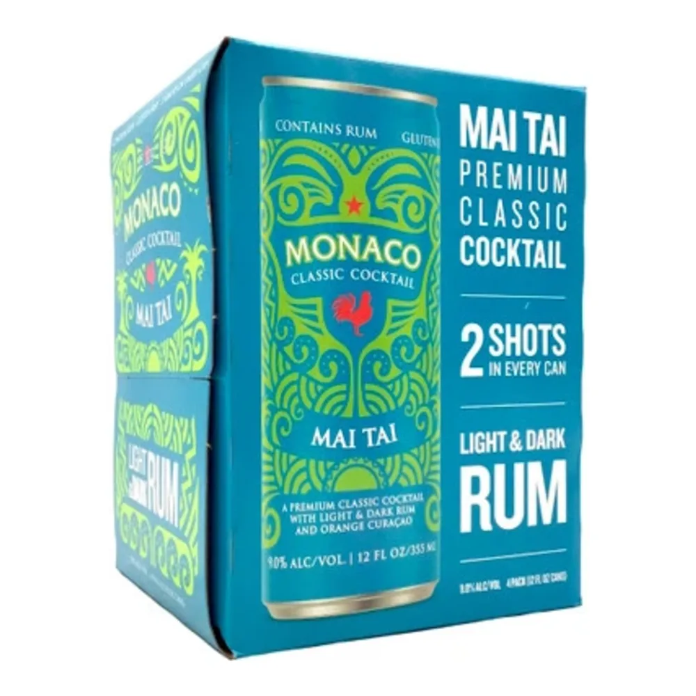 891278003288 MONACO MAI TAI RUM COCKTAILS 4PK - Image 1