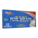 HOME SMART PRE-CUT FOIL WRAPS 25CT