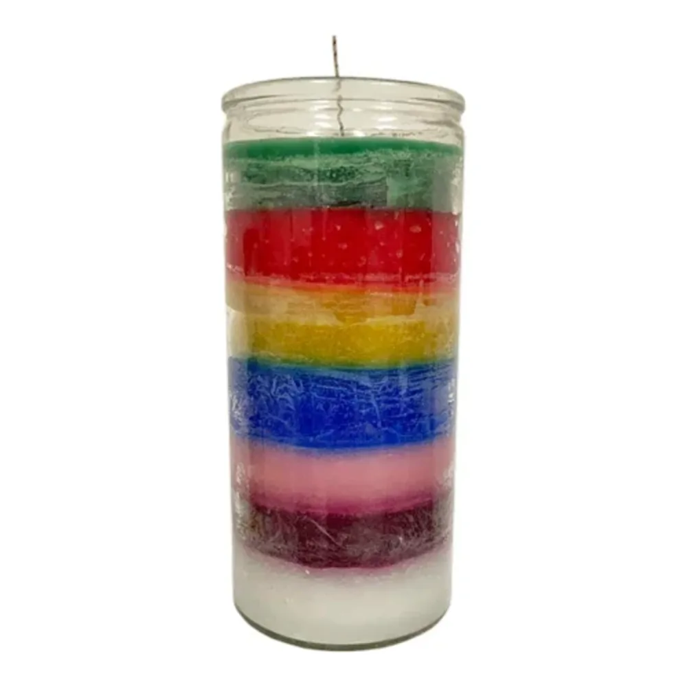 797495010460 CANDLE - 7 COLORS SUPER JUMBO 14 DAY - Image 1