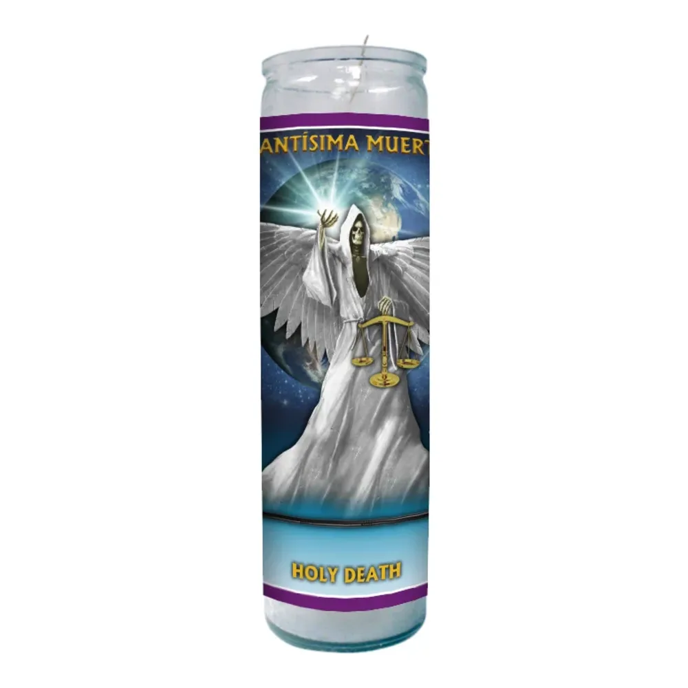 797495300448 CANDLE - SANTISIMA MUERTE BLANCA - Image 1